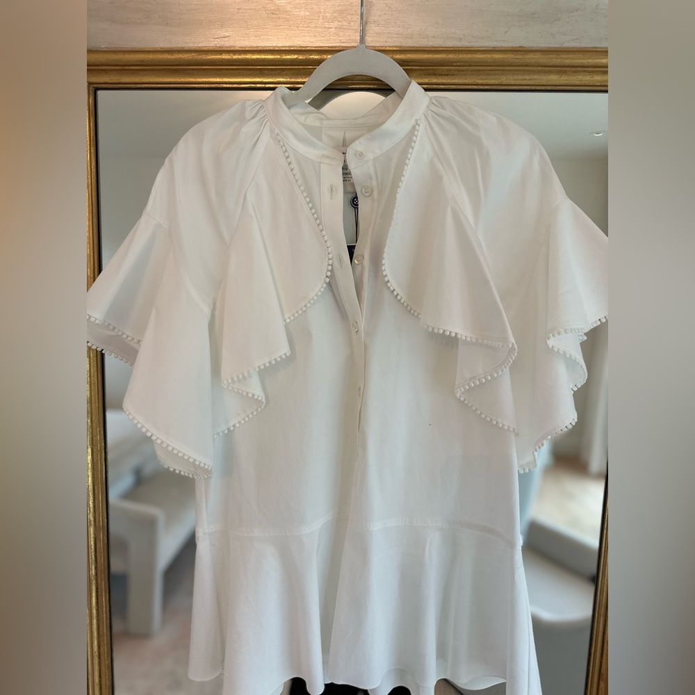 Oscar De La Renta white blouse